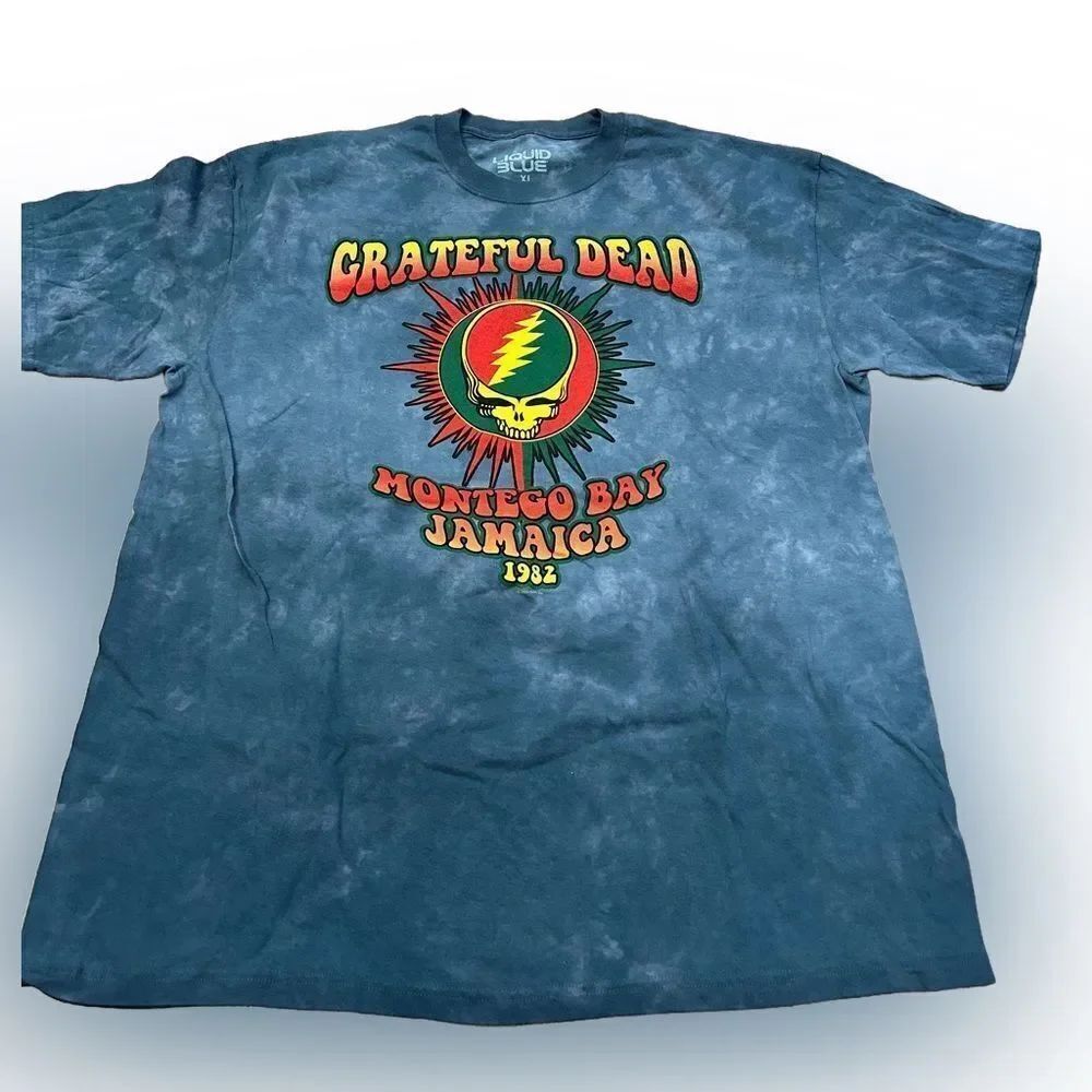 Liquid Blue Grateful Dead Montego Bay Jamaica 1982 Tshirt
